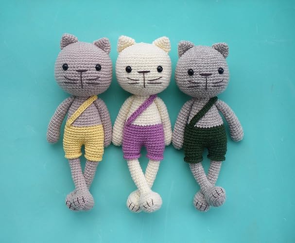 Amazon Com Crochet Cat Soft Baby Toy Kitty Knitted Plush For Baby Amazon Com Crochet Cat Soft Baby Toy Kitty Knitted Plush For Baby