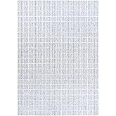 Restoration and Renovation Hand-Tufted 100% Wool Area Rug – Unique Modern Geometric Grid Pattern, Soft Plush Textured Carpet 