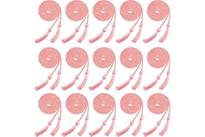 Rcanedny 15 Pieces Graduation Honor Cord Braided Honor Cords with Tassels for Graduation Students (Pink)