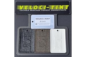 Veloci-Tint Raptor Liner Tintable Bedliner Pigment Concentrate 2oz Pouch 100+ Colors Available (Brown)