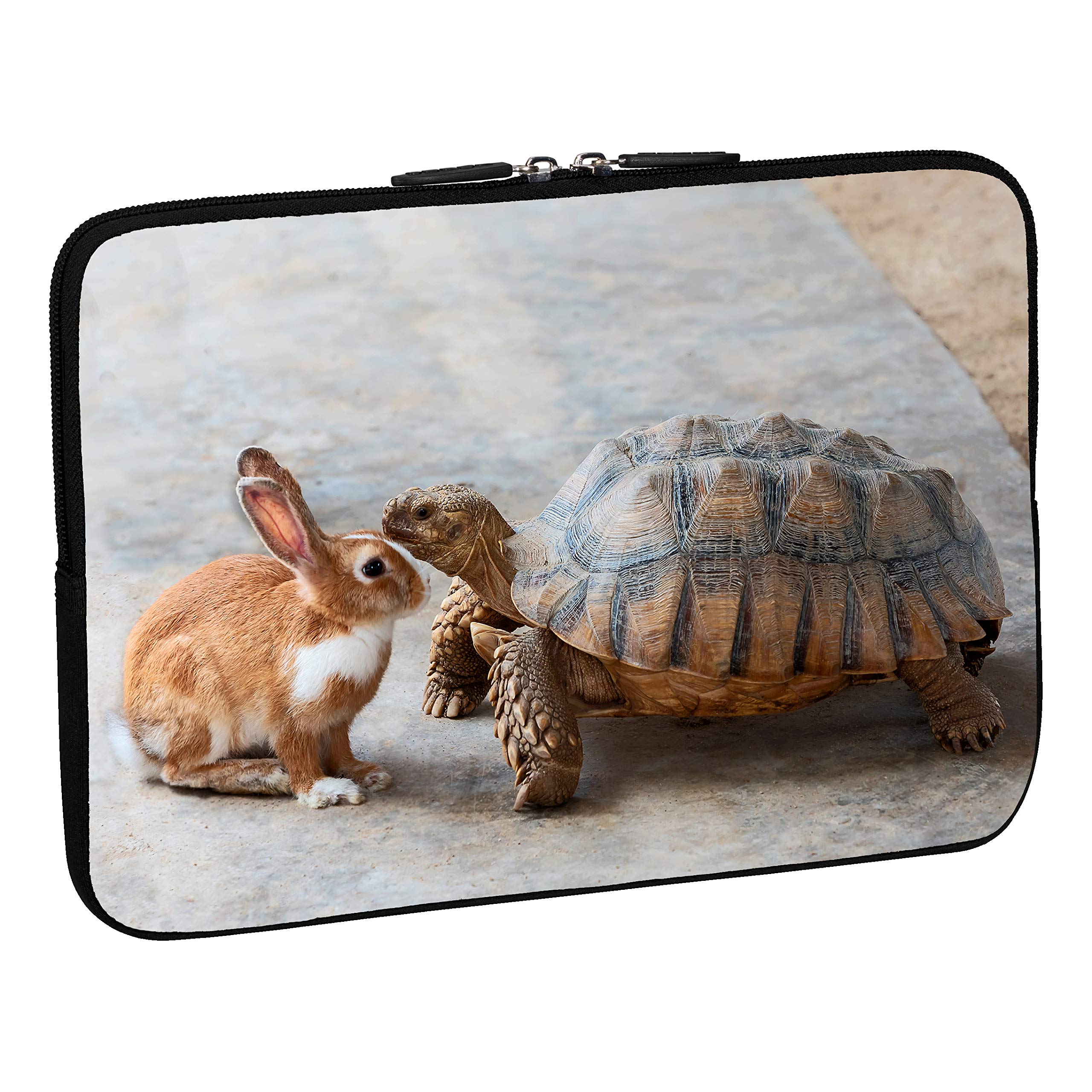 PEDEA Design Protective Laptop Case up to 15.6 Inches Rabbit and Turtle