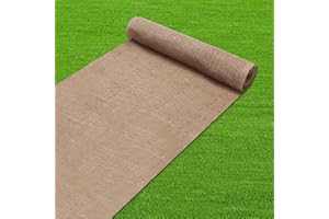 butarfe 40”x30 Feet Burlap Garden Fabric Natural Burlap Tree Wrap Rolls, Weed Barrier Multipurpose Burlap Fabric Roll Premium Jute Liner Jute Fiber Material for Gardening Outdoor Trees Weddings Party