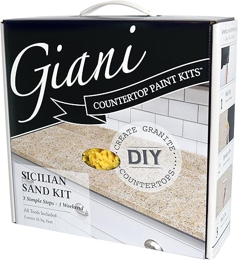 Giani Countertop Paint Kit Sicilian Sand Paint Stain Solvents