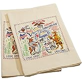 Primitives by Kathy Embroidered LOL Made You Smile Dish Towel, Cotton, Kitchen, Michigan