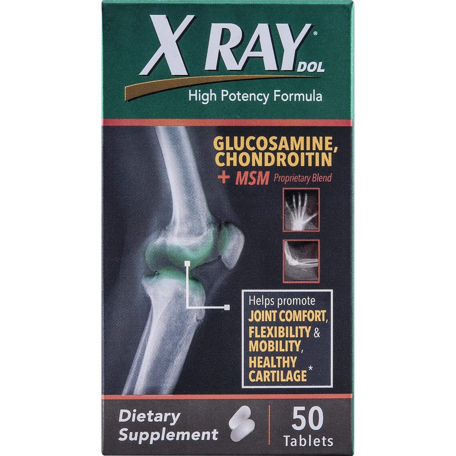 XRay Dol Glucosamine Supplement Tablets, 50 Count eBay