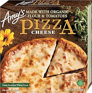 Amy's Frozen Pizza, Cheese Pizza, Made With Organic Flour and Tomatoes, Frozen Meals, 13.0 Oz
