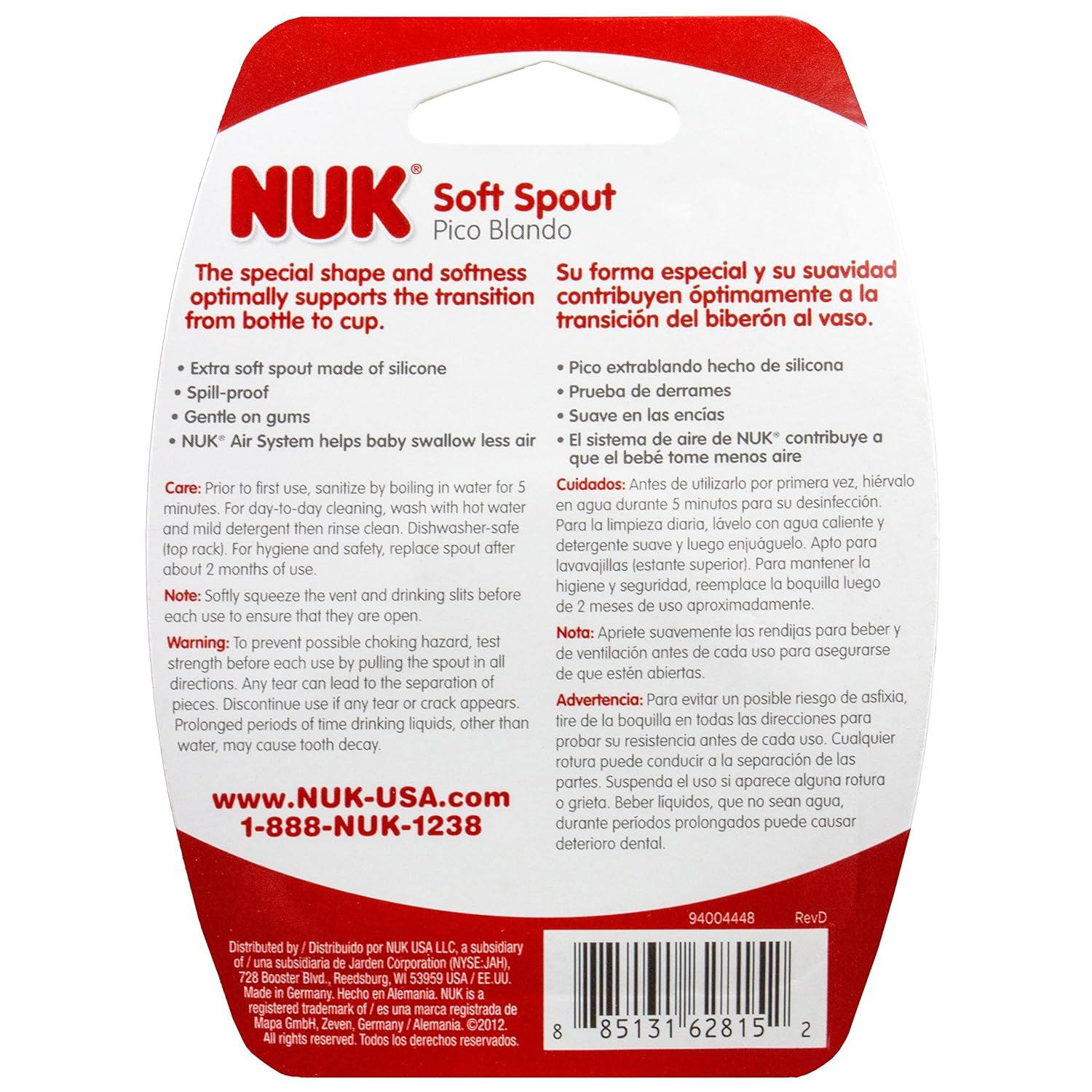 nuk sippy cup replacement spout