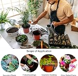 Augshy 110 Pcs 4 Inch Red Plastic Plant Nursery Pots Succulent Seedling view 6
