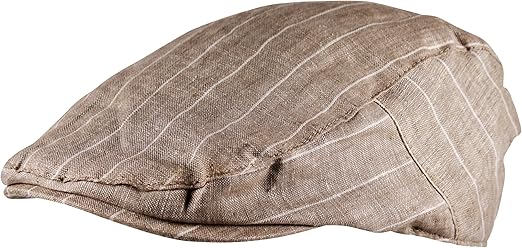 mens linen flat cap
