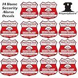 14 Home Security Alarm Stickers for Windows & Doors Lifetime Replacement!