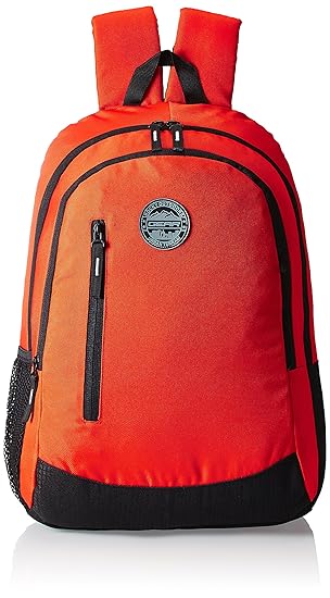 GEAR Orange and Black Casual Backpack (BKPECOBP40601)