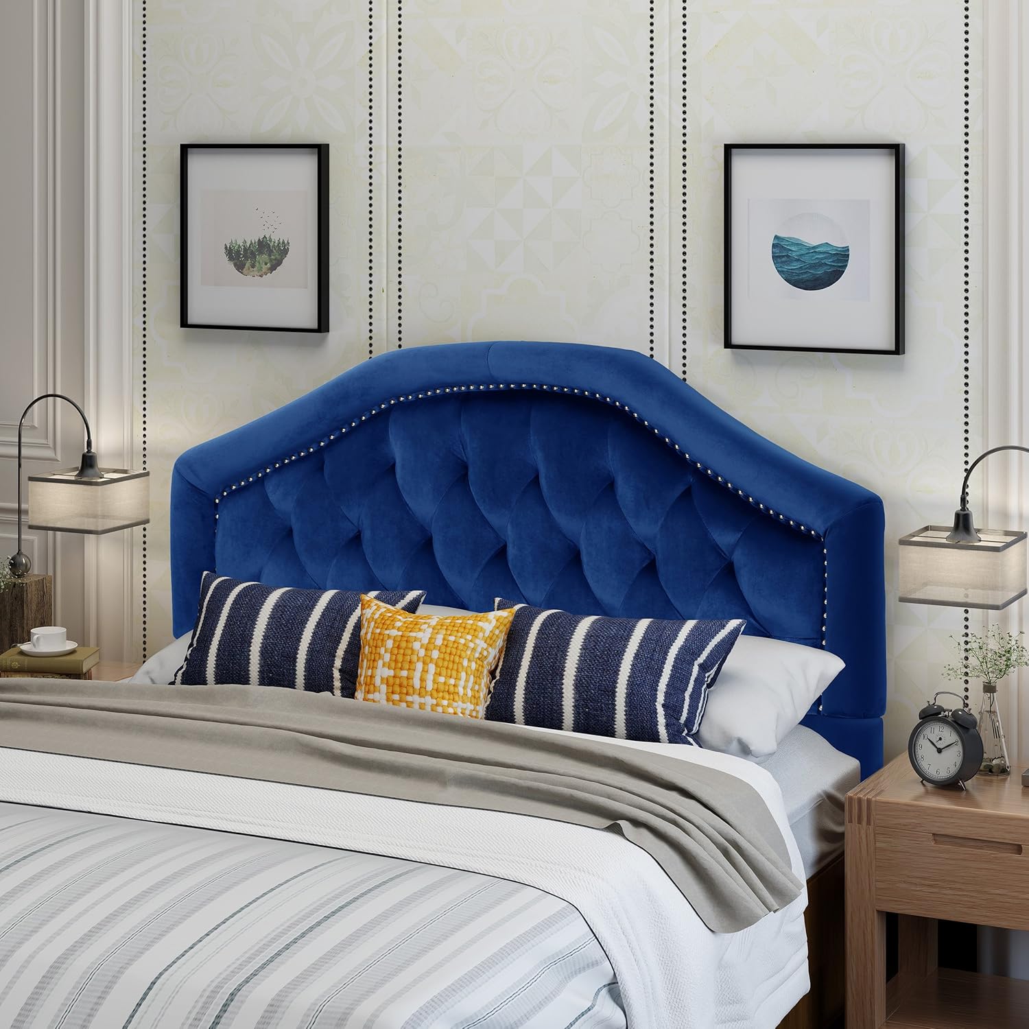 Best King Size Tufted Headboard Regal