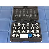 TEMO 23p Wheel Nut Screw Removal Socket Set For VW AUDI with 1/2" Socket Adapter