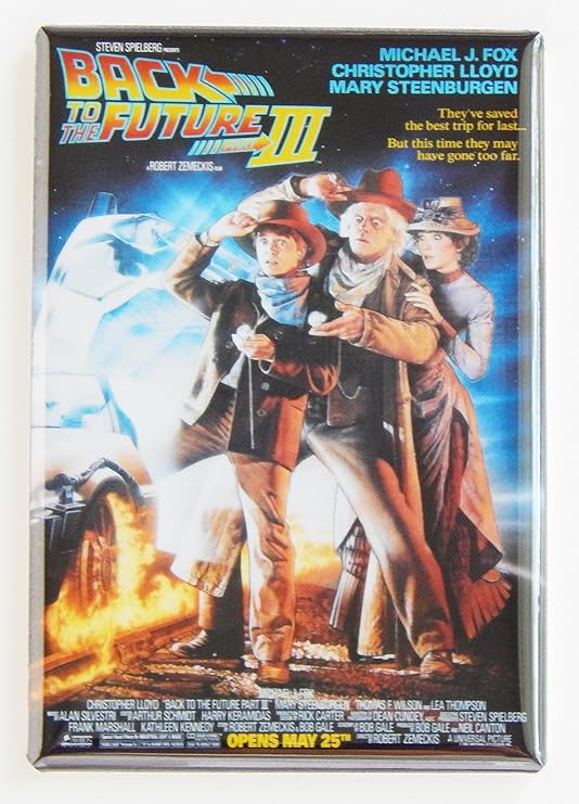Regreso al futuro 3 parte Póster de película imán para nevera ...