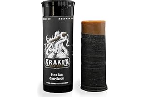 Kraken Bat Grip Batting Pine Tar Grip Stick Enhancer for Baseball Bats and Other Sports Equipment, Pine Tar Brown, One Size