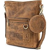 BERLINER BAGS Vintage Genuine Leather Shoulder Bag Siena, Handbag, Crossbody Bag for Women