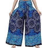 B BANGKOK PANTS Women's Boho Palazzo Pants Yoga Wide Leg Pants