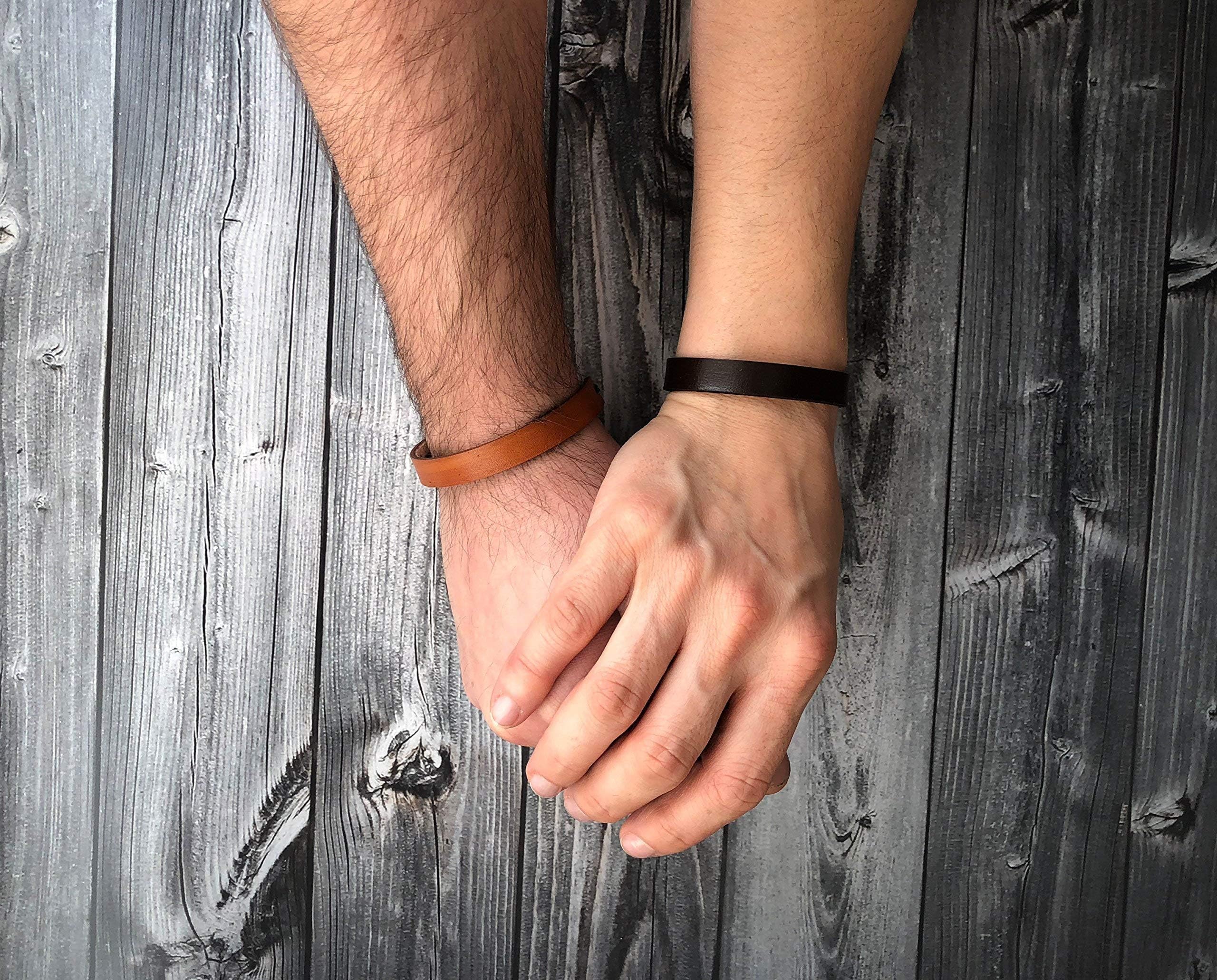 HandmadePersonalized Couples Bracelets His and Hers Bracelet Personalized Hidden Message Bracelet bracelet Leather Custom Secret Message Couples Cuff Bracelets Couples Bracelets