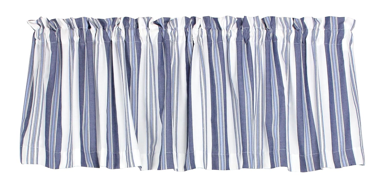 Best Blue And White Striped Kitchen Curtains
