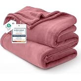 Bedsure GentleSoft Fleece King Size Blankets for Bed Dusty Rose - Soft Lightweight Plush Cozy Fuzzy Luxury Microfiber, 108x90