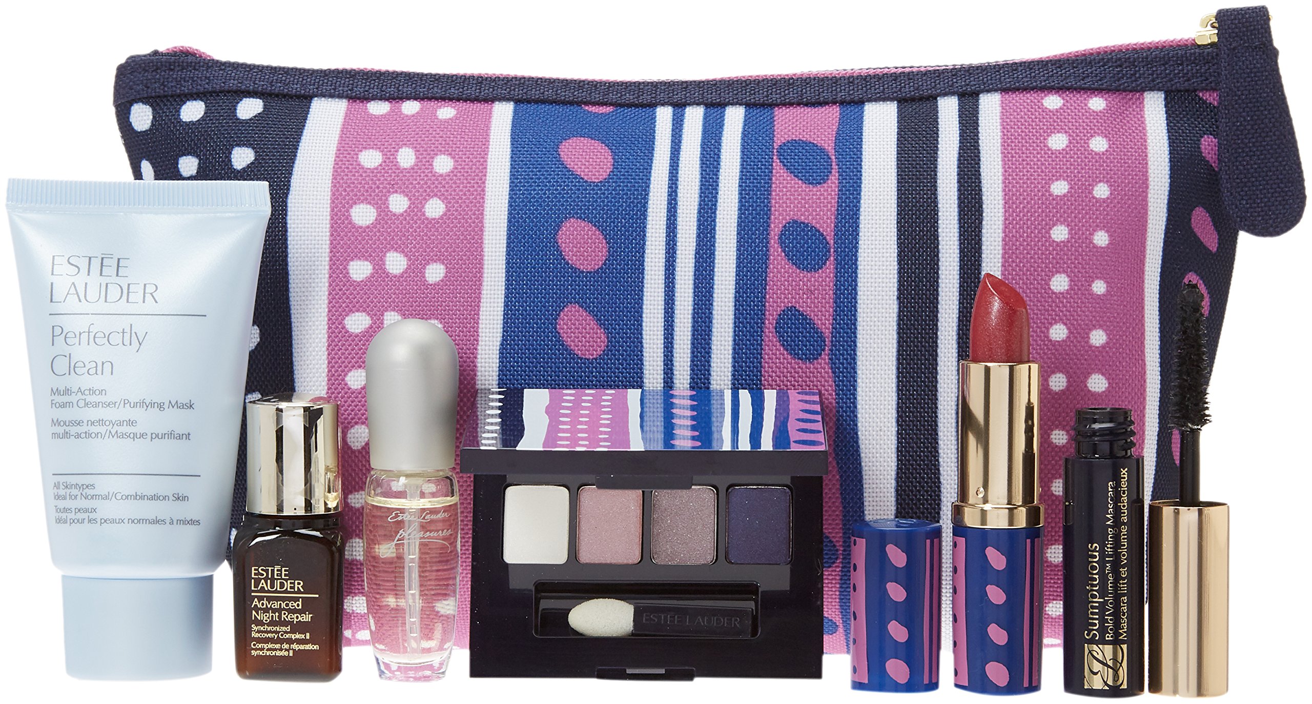 Estée Lauder Makeup Cosmetic Bag (Style2 (Blue White Purple)) Buy