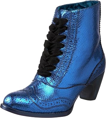 Amazon.com: Irregular Choice Bye Bye - Botas para mujer, Azul, 9 M US: Shoes