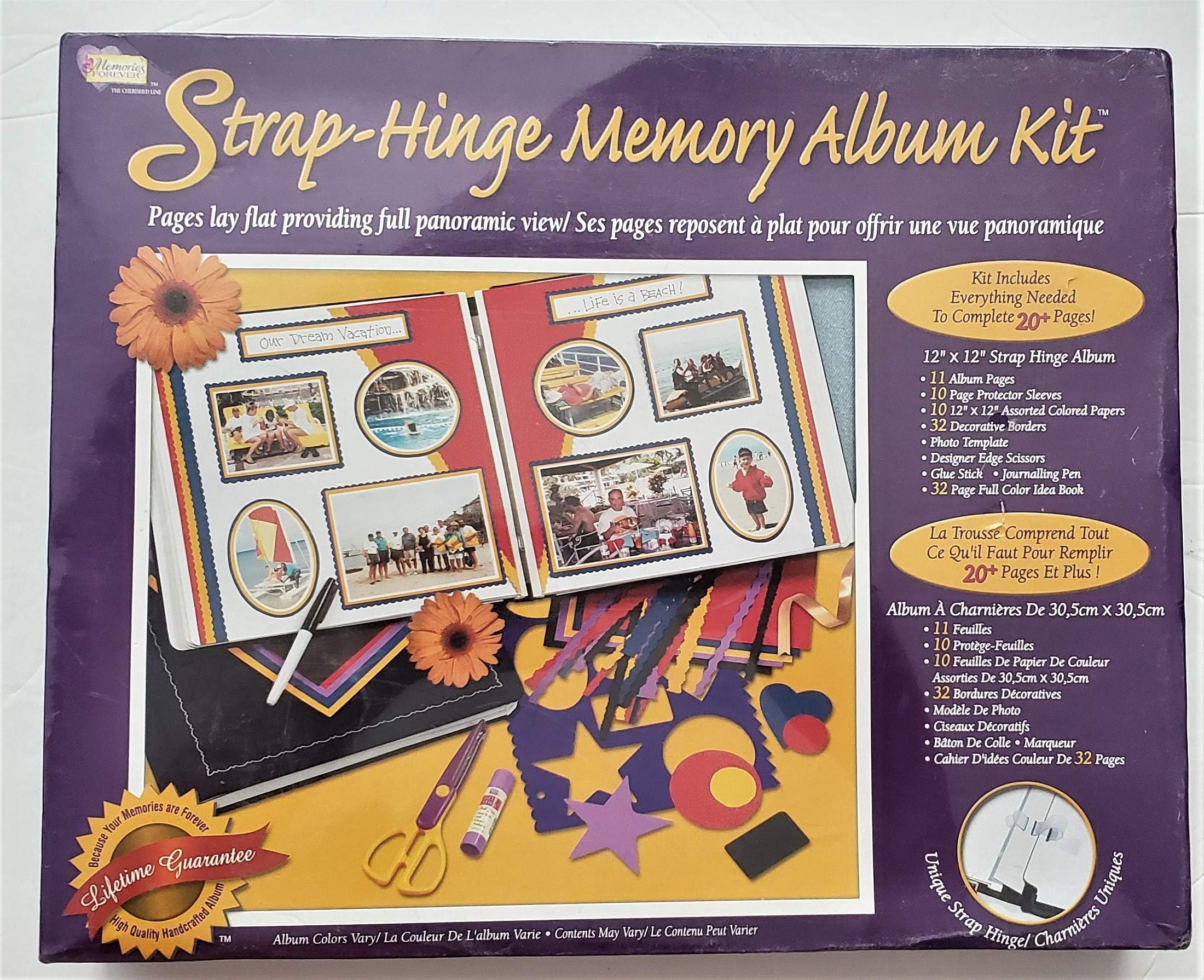 12" x 12" Strap-Hinge Memory Album Kit