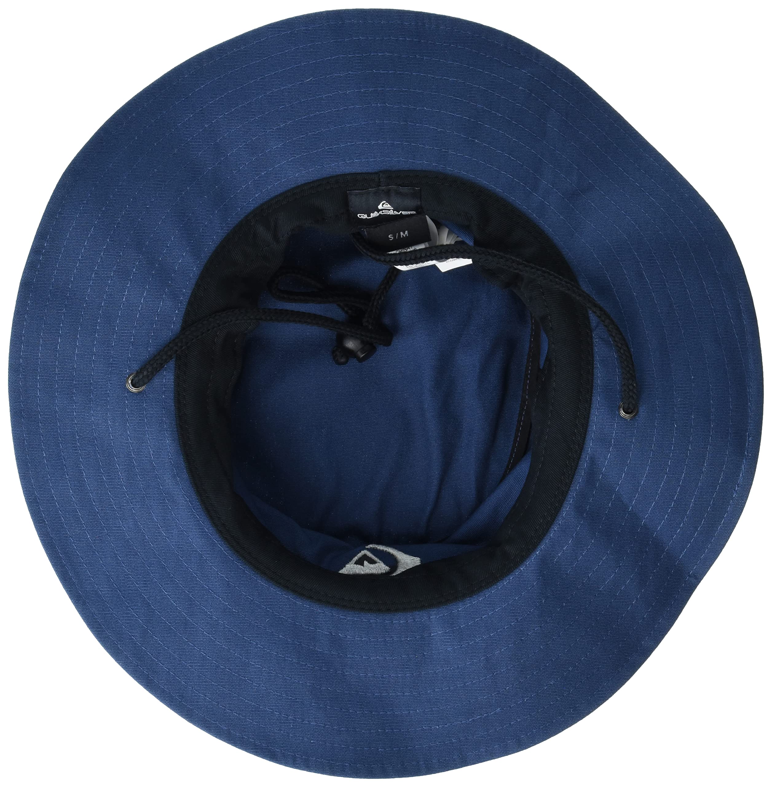 Quiksilver Men\'s Bushmaster Sun Protection Floppy Visor Bucket Hat, India Ink, Large-X-Large US