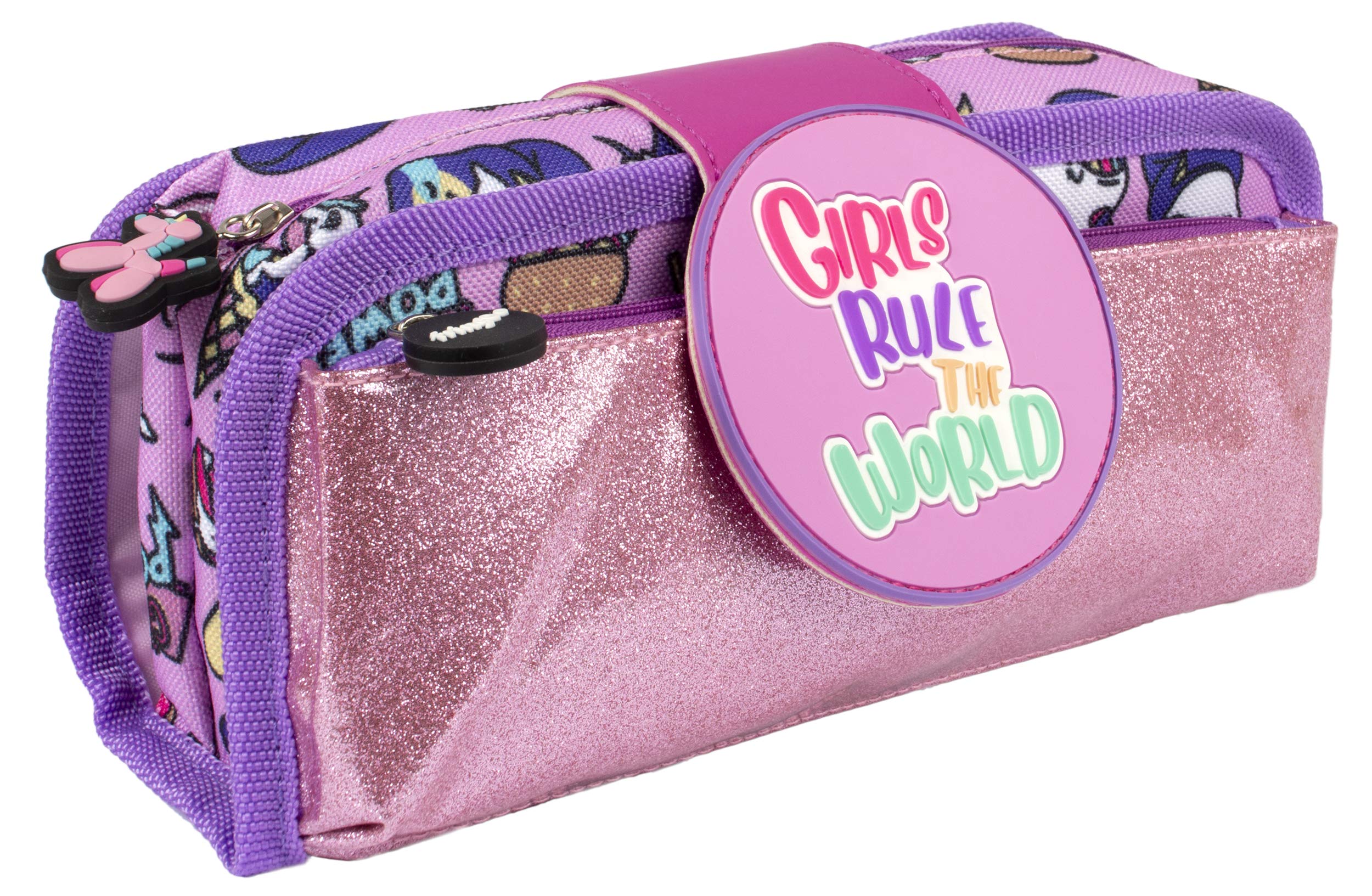 fringoo SiliconePatchPencilCase-Parent, Girls Rule