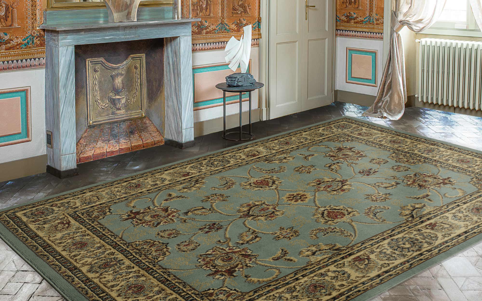 Ottomanson Royal Collection Traditional Oriental Floral Design Area Rug