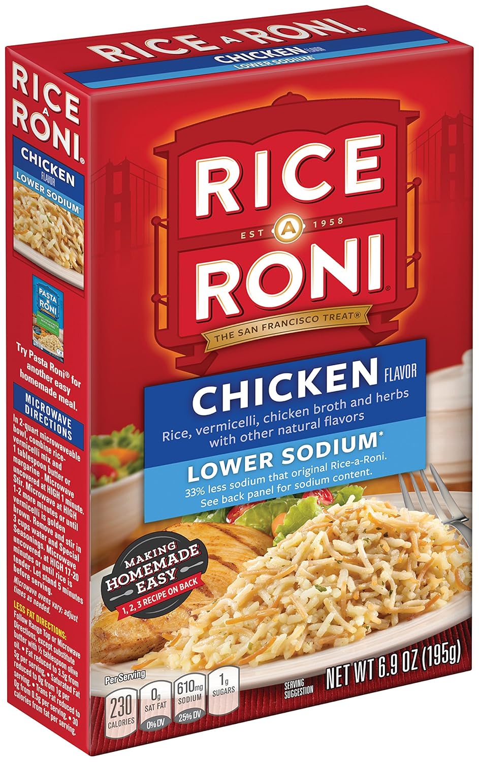 Rice A Roni Chicken Lower Sodium 69 Ounce