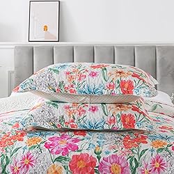 HoneiLife Quilt Sets King Size - Floral Bedspreads