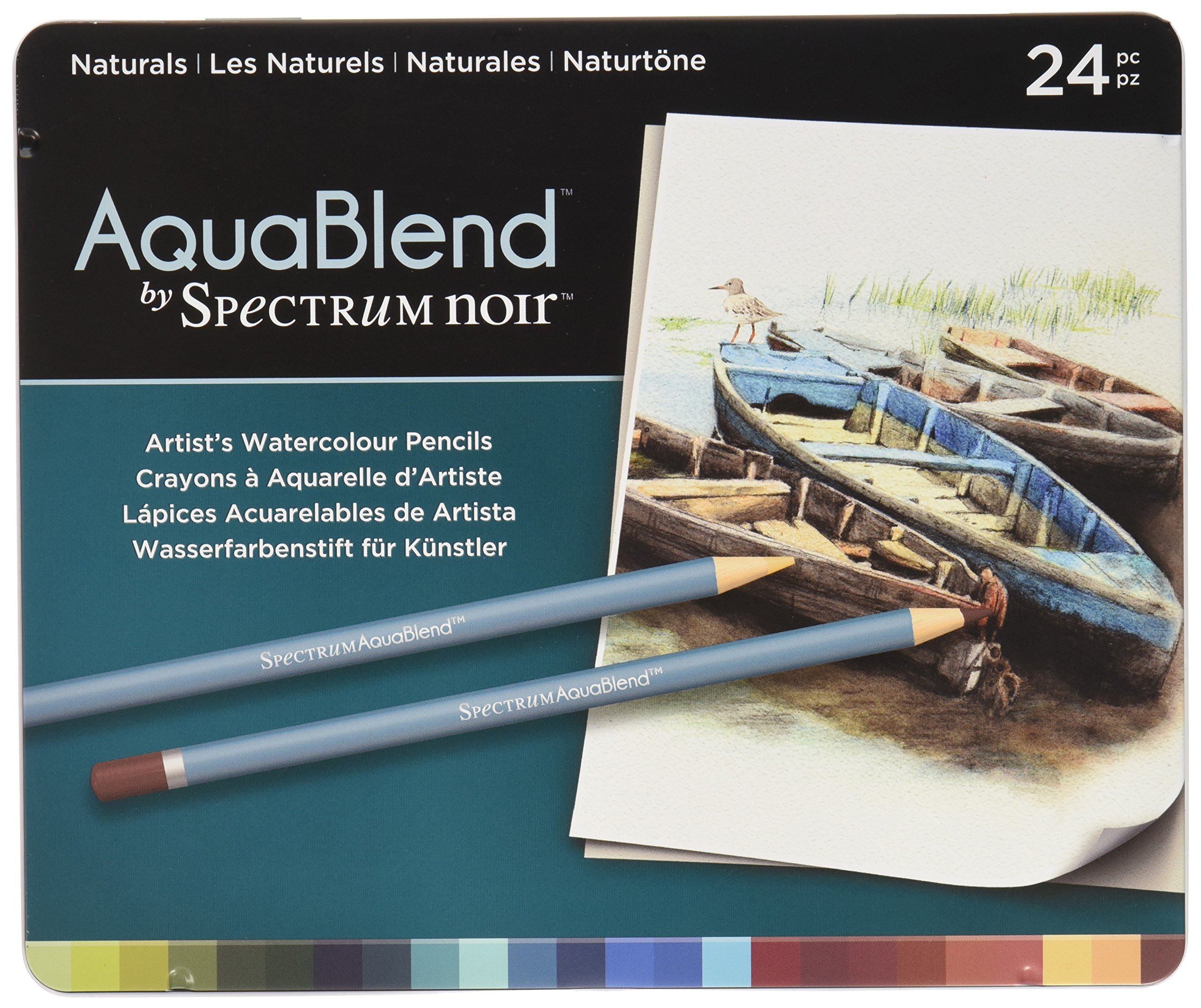Spectrum NoirAquablend Naturals Pencils, Multi-Colour, Pack of 24 1.9 x 19.68 x 23.49 cm