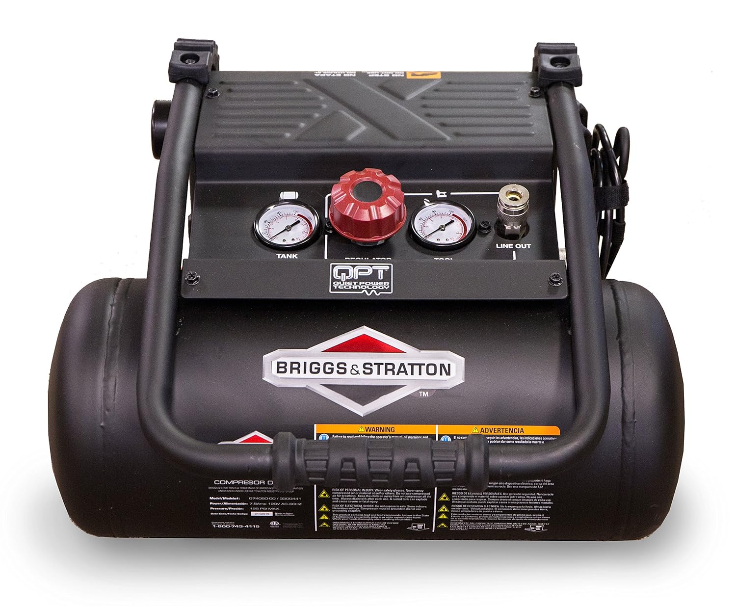Tools Briggs & Stratton 3Gallon Quiet Power Technology Air Compressor