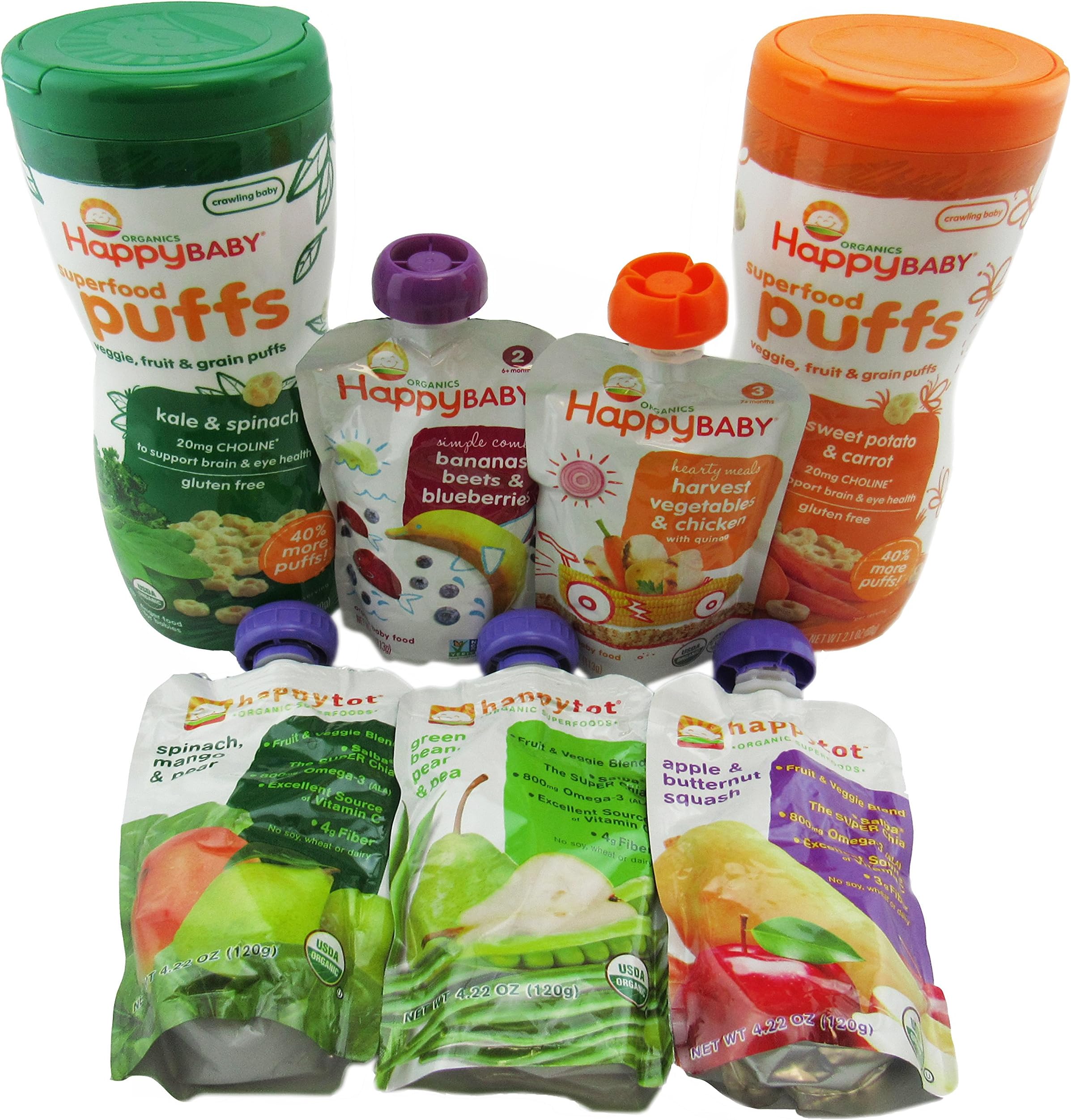 Baby's First Veggies - MarzPantry Variety Pack - 7 Items - Full Size Sampler