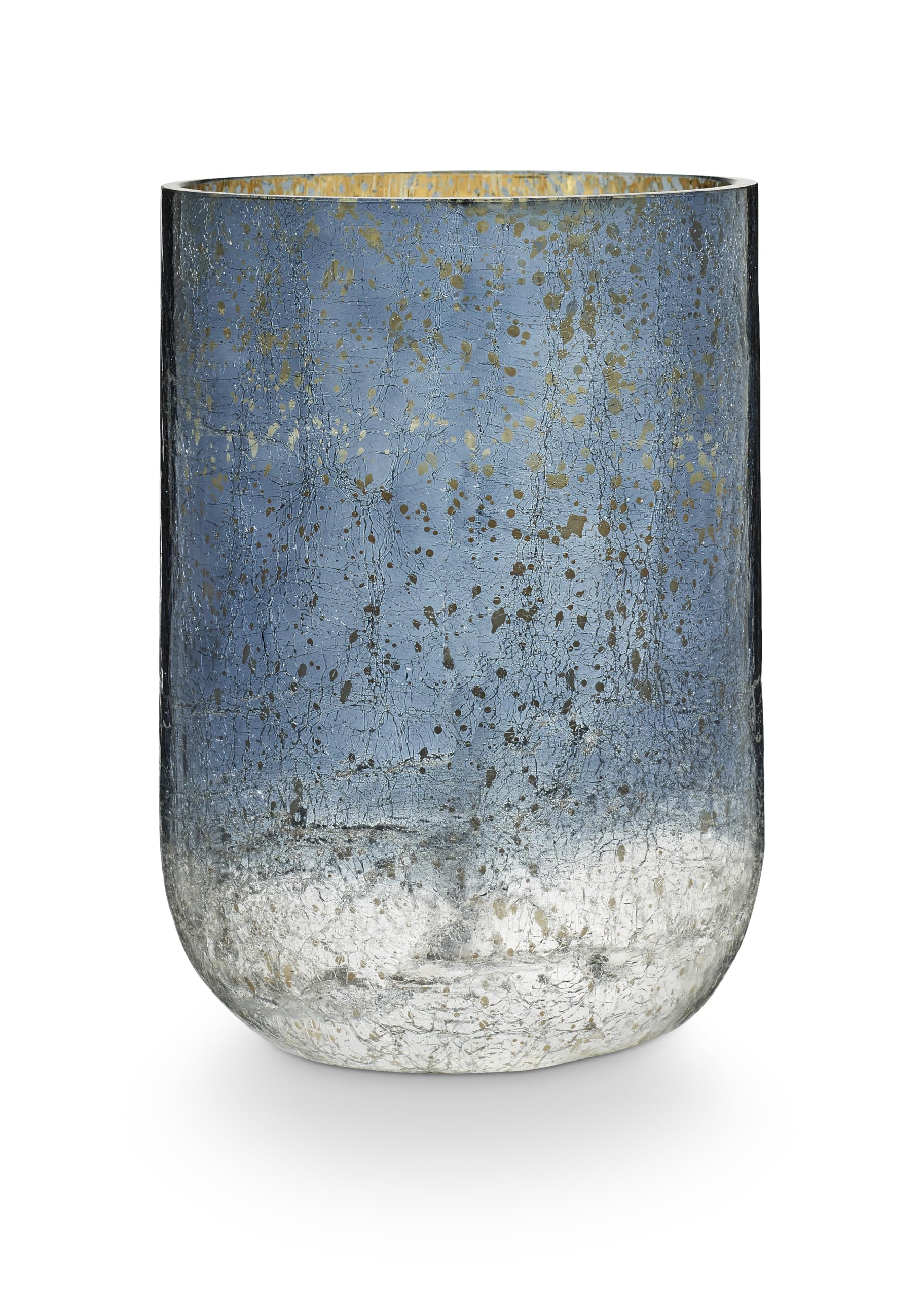 Illume Noble Holiday North Sky Large Crackle Glass Candle