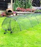 DIVCHI Cloche Net Grow Tunnel Plant Cover Black - Bird & Pest Protection view 4