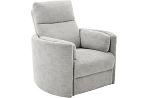 Parker Living Radius - Mineral Power Swivel Glider Recliner for Adults with USB and Type-C Ports, Single Sofa Chair for Living Room