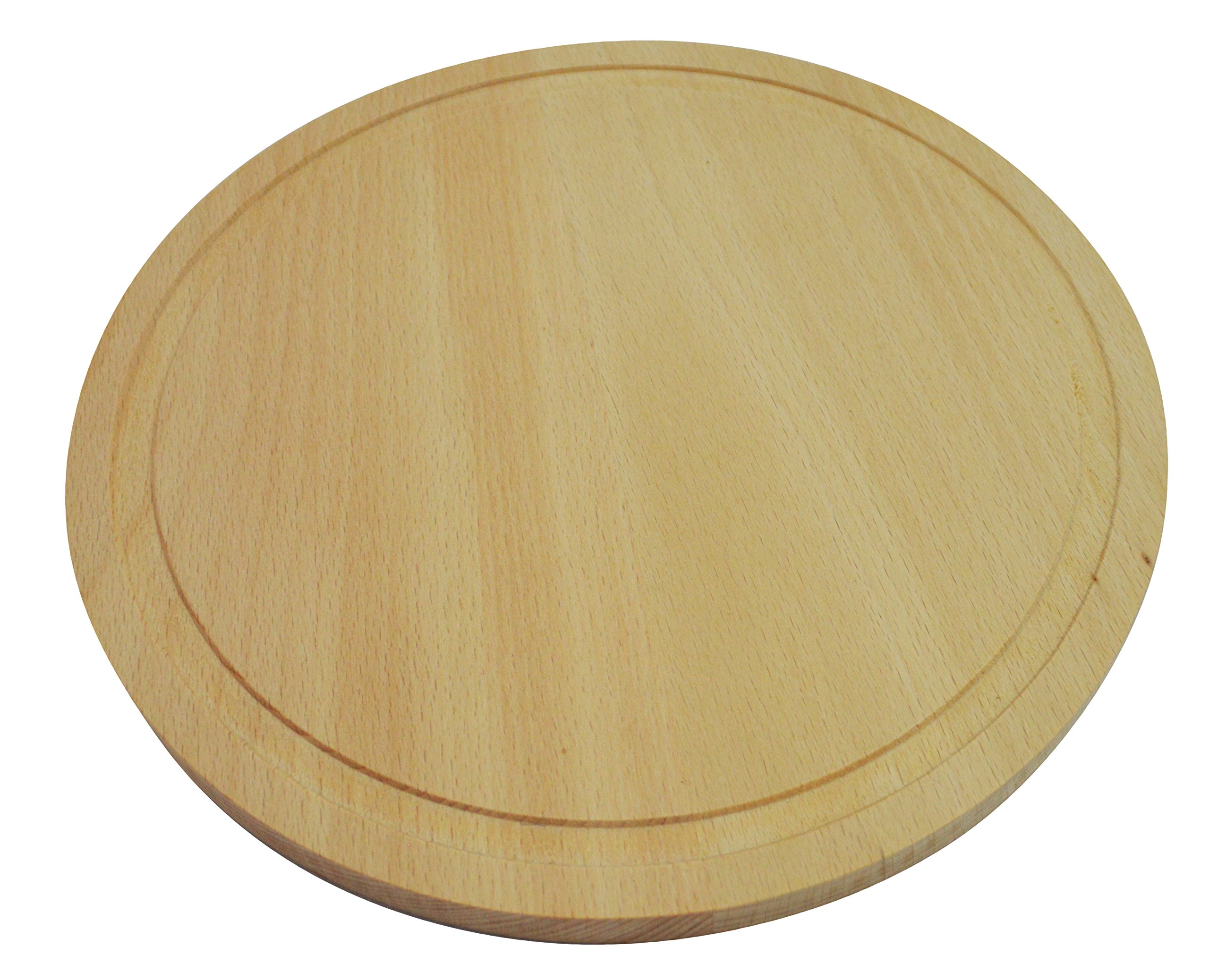 Circular wooden cutting chopping board 10 inch 25 cm kitchen solid wood round plain with round line
