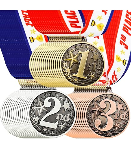 Express Medals 3rd Place Bronze Softball Medal - 1 To 50 Pack With Neck Ribbon
