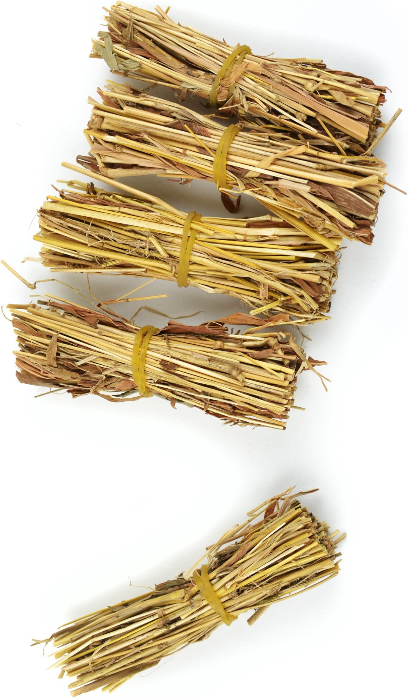 Touch of Nature 5-Piece Mini Fairy Garden Straw Bundles, 0.8 by 3-Inch, Natural