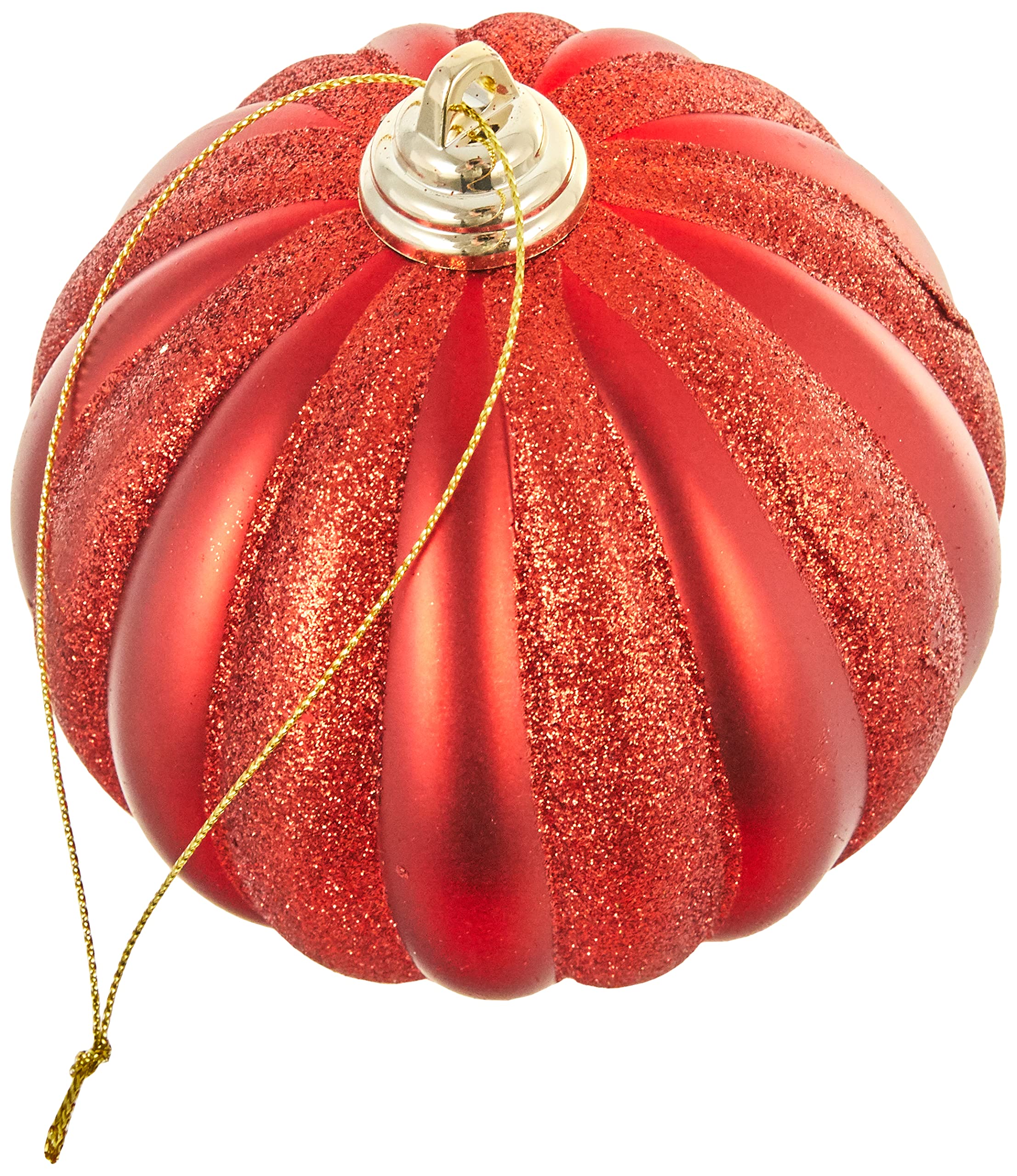 EUROCINSA Ref. 28539 Bottle with 3 PVC Hanging Balls, Matt Red and Gloss, 12 cm 1pc, 12 cm