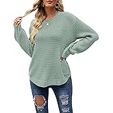 MEROKEETY Women's Winter Fall Long Sleeve Tunic Sweaters 2026 Casual Trendy Crew Neck Waffle Knit Pullover Tops Jumper