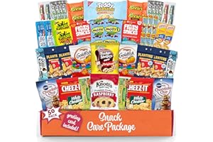 SWEET CHOICE Snack Box Variety Pack (50 Count) Candy Gift Basket-College Student Care Package, Prime Food Arrangement Chips, Cookies, Bar's - Ultimate Birthday Treat for Women, Men, Adults, Teens, Kids