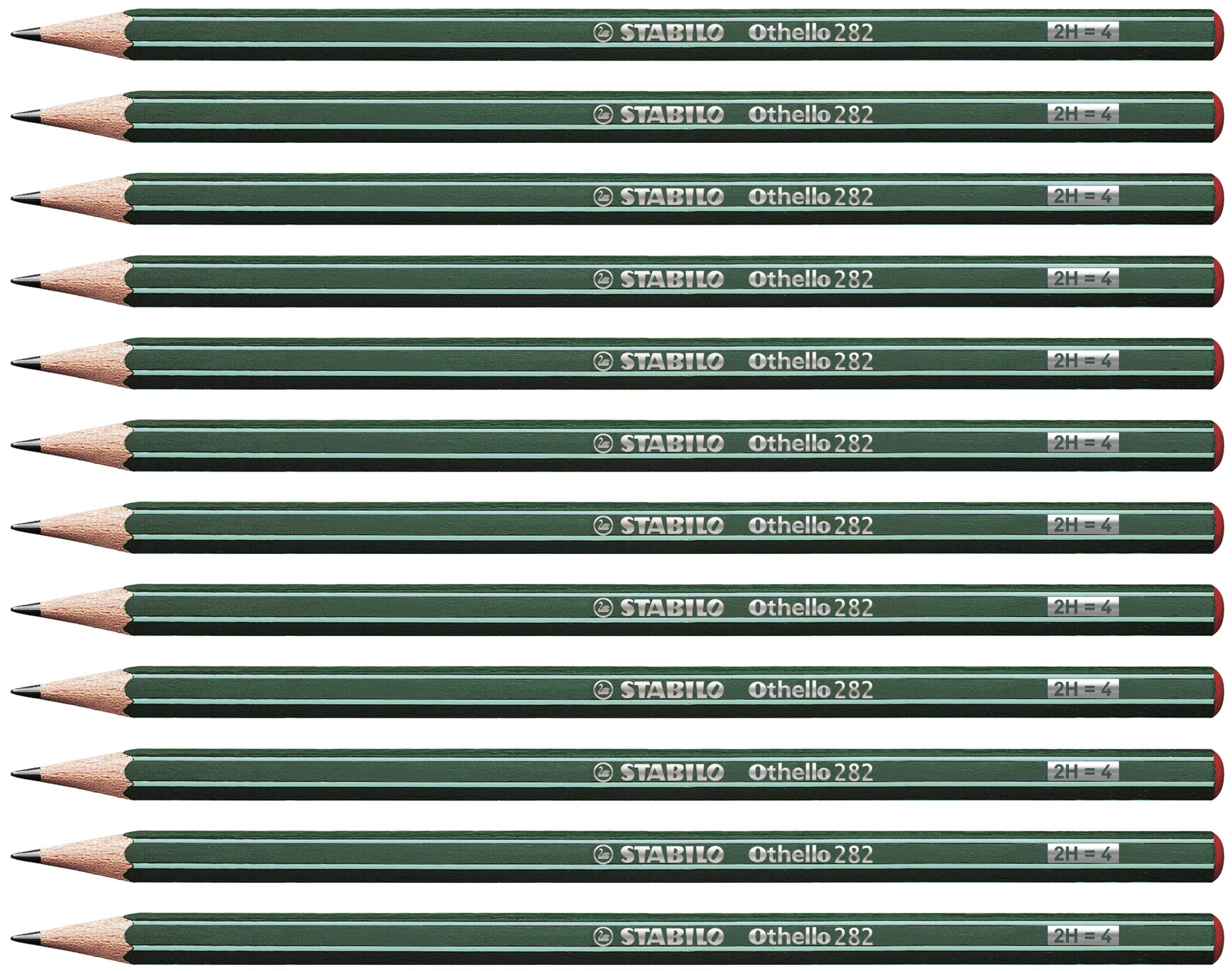 STABILO Othello - Graphite Pencil - Pack of 12 - Degree 2H