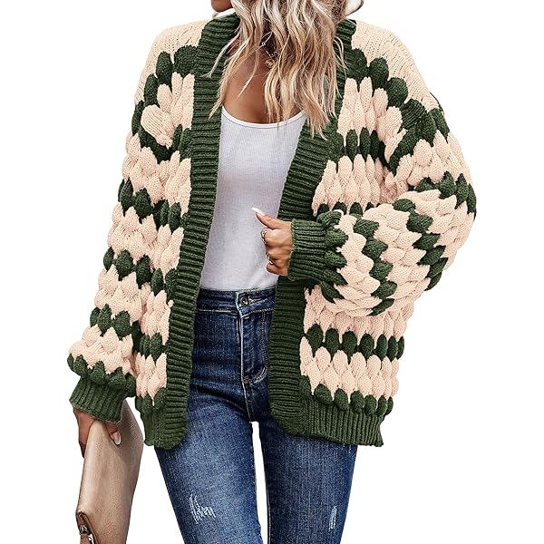 Amazon.com: Nkgra Womens Open Front Cardigan Sweater Oversized