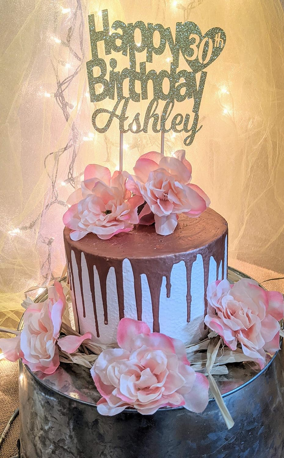 Custom Birthday Cake Topper 30th Birthday Cake Topper Any Number Happy Birthday Topper Personalized Glitter Happy Birthday Cake Topper Decorations Handmade Products Alumat Pl