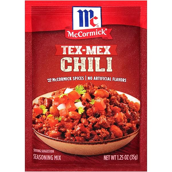 MCCORMICK TEX-MEX CHILI SEASONING MIX, 1.25 OZ