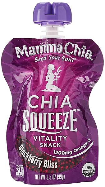 MAMMA CHIA ORGANIC BLACKBERRY BLISS CHIA SQUEEZE VITALITY...