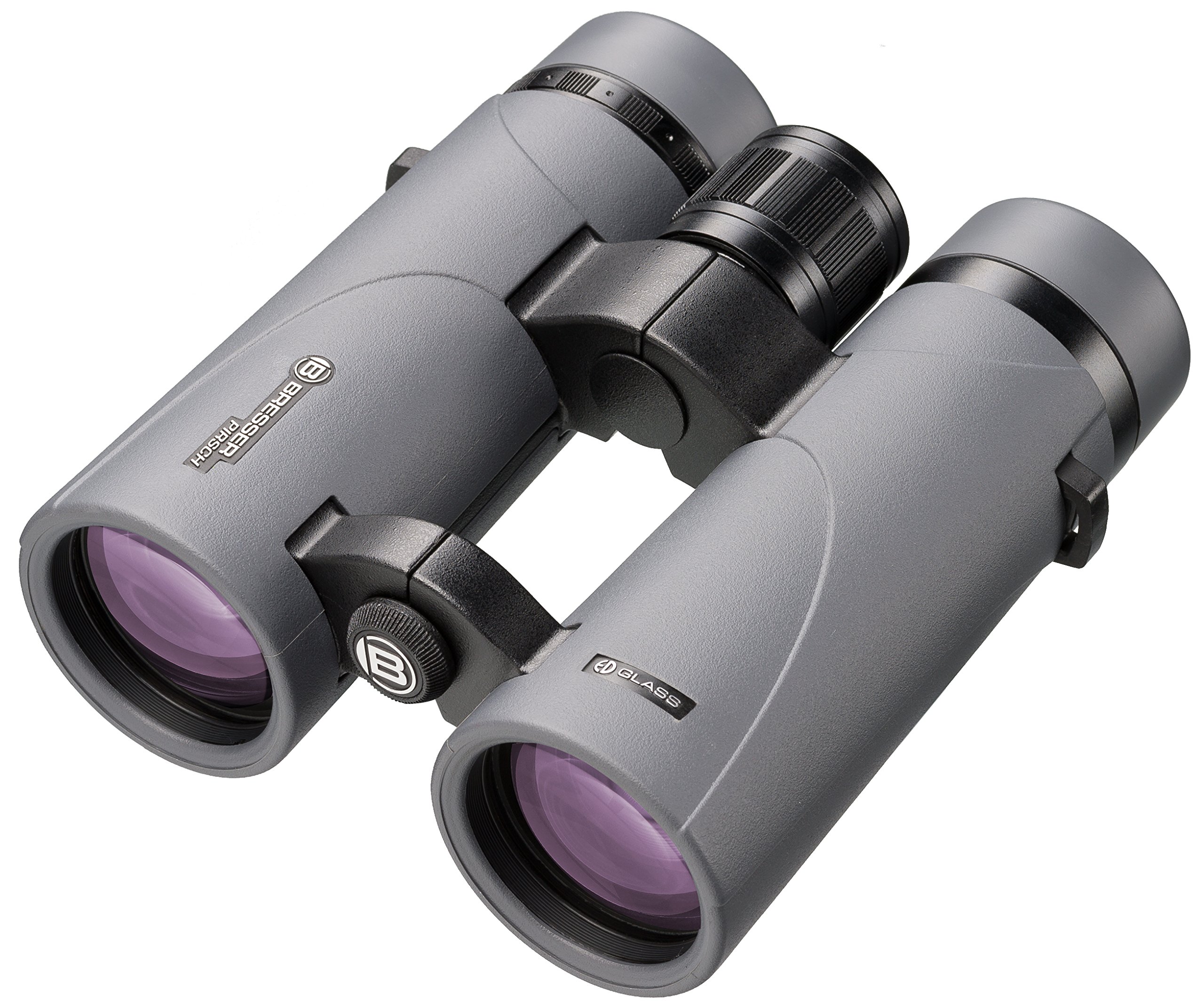 Bresser Pirsch ED 8x42 Waterproof Binoculars with Phase Coating - Grey